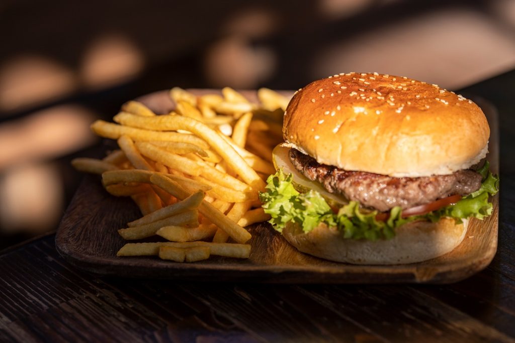 Canva Photo of Burger and Fries